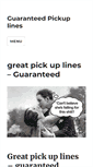 Mobile Screenshot of guaranteedpickuplines.com